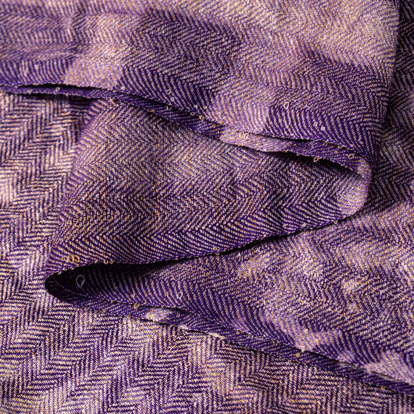 Sanskriti Vintage Purple Soft Blend Woolen Dupatta Stole Batik Work PaisleyScarf