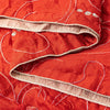 Sanskriti Vintage Red Pure Silk Dupatta Stole Hand Embroidered Gota Patti Scarf