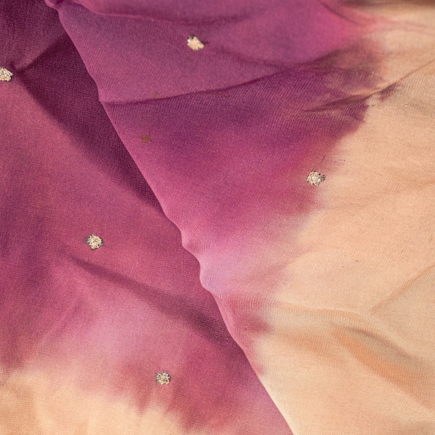 Sanskriti Vintage Magenta Pure Silk Dupatta Stole Hand Embroidered Zardozi Scarf