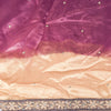 Sanskriti Vintage Magenta Pure Silk Dupatta Stole Hand Embroidered Zardozi Scarf