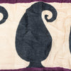 Sanskriti Vintage Purple Dupatta Stole Woolen Silk Warli Art Printed Woven Scarf