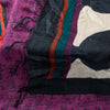 Sanskriti Vintage Purple Dupatta Stole Woolen Silk Warli Art Printed Woven Scarf