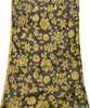 Sanskriti Vintage Yellow-Black Pure Silk Dupatta Stole Saura Tribal Art Odisha