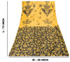 Sanskriti Vintage Yellow-Black Pure Silk Dupatta Stole Saura Tribal Art Odisha