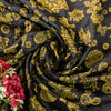 Sanskriti Vintage Yellow-Black Pure Silk Dupatta Stole Saura Tribal Art Odisha
