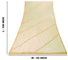 Sanskriti Vintage Green Net Dupatta Stole Hand Embroidered Zari Zardozi Scarf