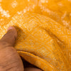 Sanskriti Vintage Yellow Pure Silk Dupatta Stole Banarasi Brocade Zari Handwoven