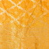 Sanskriti Vintage Yellow Pure Silk Dupatta Stole Banarasi Brocade Zari Handwoven