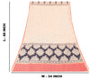 Sanskriti Vintage Cream-Blue Blend Cotton Dupatta Kalamakari Mirror Neck Stole