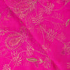 Sanskriti Vintage Pink Pure Chiffon Dupatta Hand Beaded Zari Zardozi Neck Stole