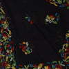 Sanskriti Vintage Black Pure Georgette Silk Dupatta Hand Embroidery Kantha Stole