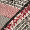 Sanskriti Vintage Red-Black Dupatta Stole Geometric Hand Block Printed Veil