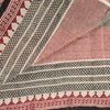 Sanskriti Vintage Red-Black Dupatta Stole Geometric Hand Block Printed Veil