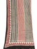 Sanskriti Vintage Red-Black Dupatta Stole Geometric Hand Block Printed Veil