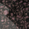 Sanskriti Vintage Soft Black Pure Chiffon Silk Dupatta Stole Hand Beaded-Printed