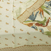 Sanskriti Vintage Dupatta Stole Cream Pure Georgette Silk Floral Printed Veil