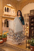 Sanskriti Vintage Dupatta Stole Cream Pure Georgette Silk Floral Printed Veil