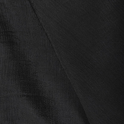 Sanskriti Vintage Dupatta/Stole Black Pure Silk Hand Embroidered-Solid Mirror