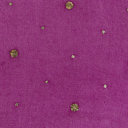 Sanskriti Vintage Pink Pure Georgette Dupatta/Stole Fardi Mukesh Work Veil