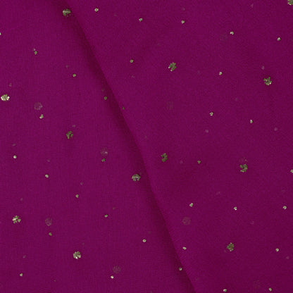 Sanskriti Vintage Pink Pure Georgette Dupatta/Stole Fardi Mukesh Work Veil