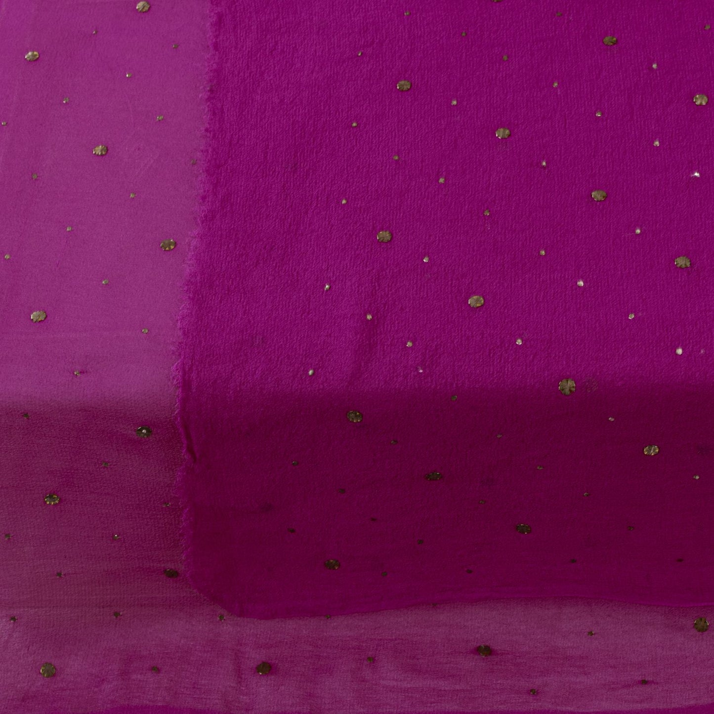 Sanskriti Vintage Pink Pure Georgette Dupatta/Stole Fardi Mukesh Work Veil