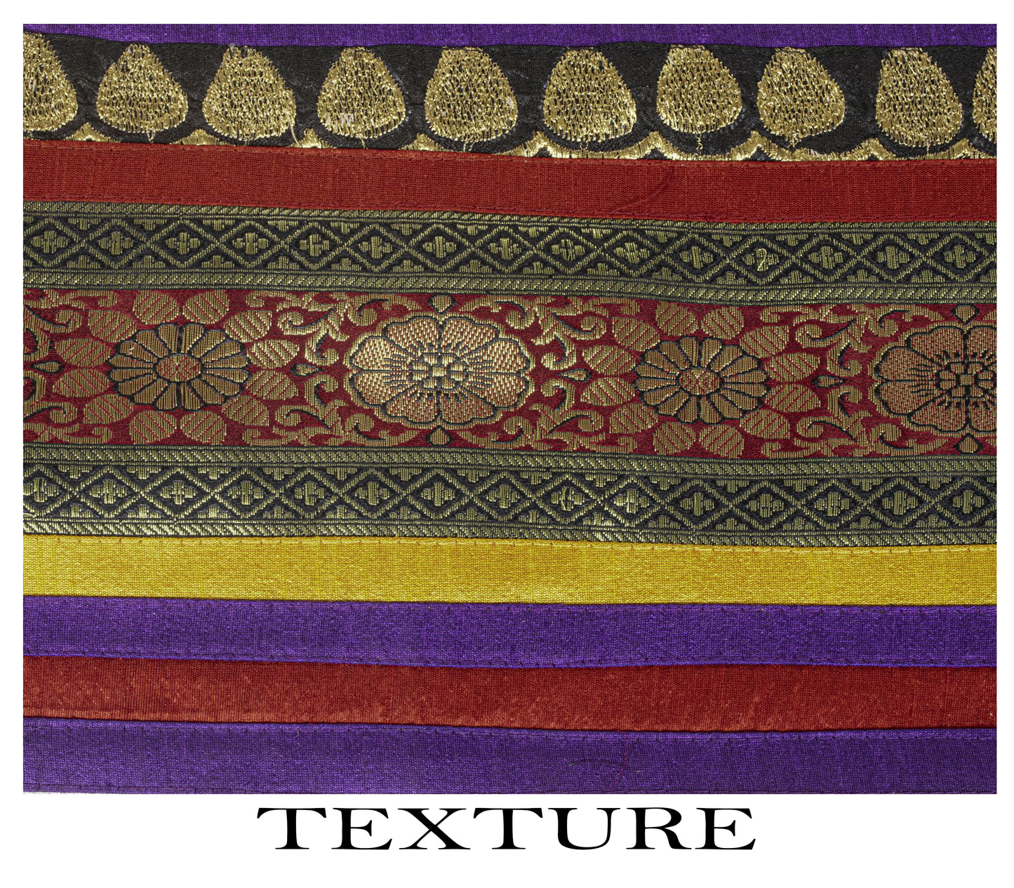 Sanskriti Vintage Golden Pure Georgette Dupatta/Stole Brocade Woven WeddingVeil