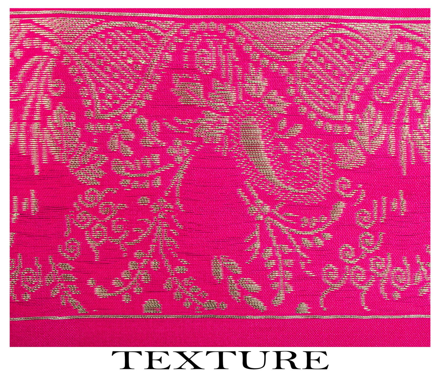 Sanskriti Vintage Pink Art Silk Dupatta/Stole Brocade Zari Hand Woven Banarasi