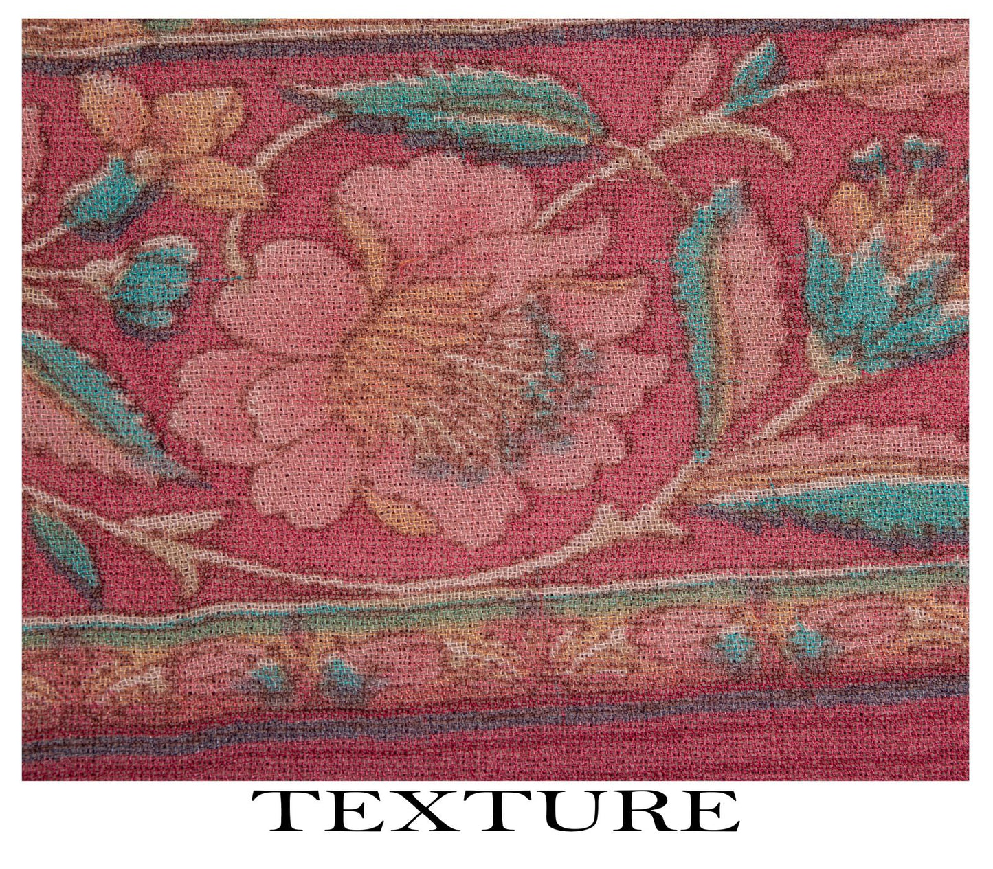 Sanskriti Vintage Pink Pure Georgette Dupatta/Stole Floral Printed Indian Veil