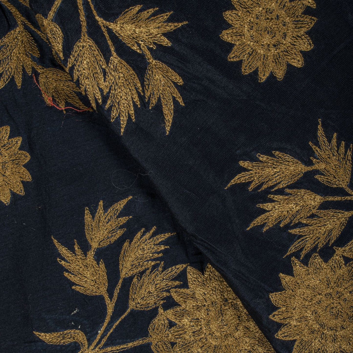 Sanskriti Vintage Blue Cotton Silk Dupatta/Stole Embroidered-Solid Premium Veil