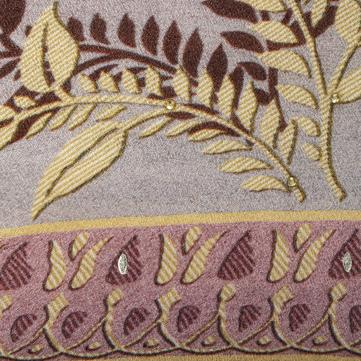 Sanskriti Vintage Brown Georgette Silk Dupatta/Stole Floral Printed Indian Veil