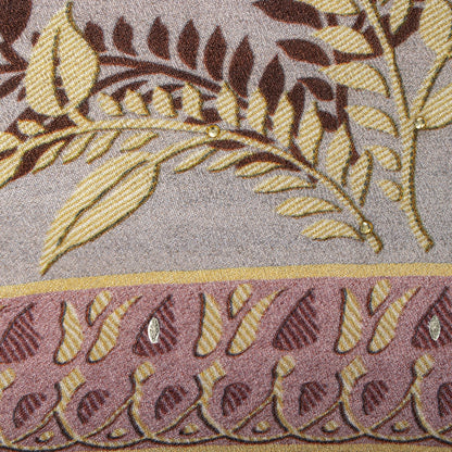 Sanskriti Vintage Brown Georgette Silk Dupatta/Stole Floral Printed Indian Veil