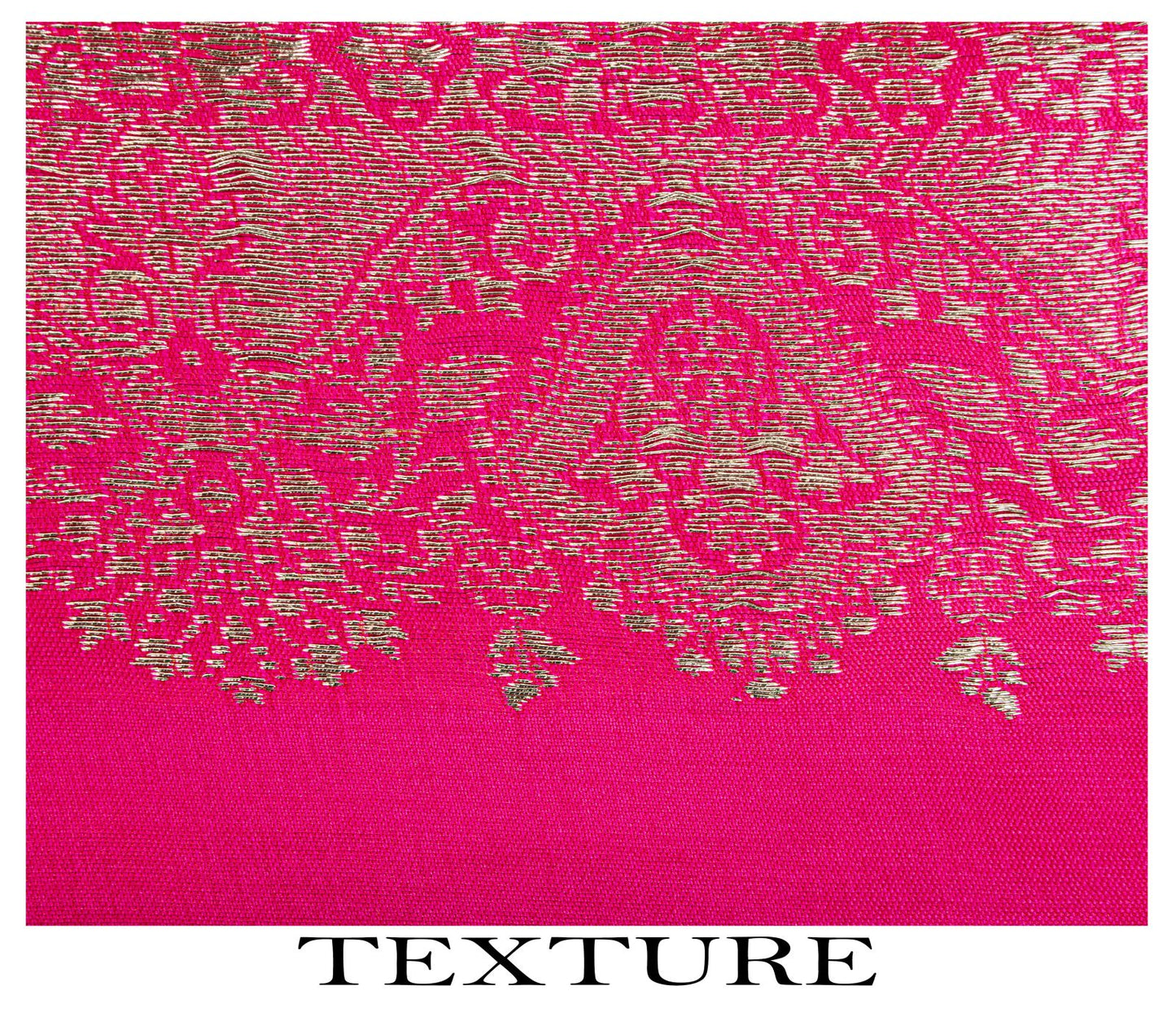 Sanskriti Vintage Pink Art Silk Dupatta Embroidered Floral Zari Border Stole DIY