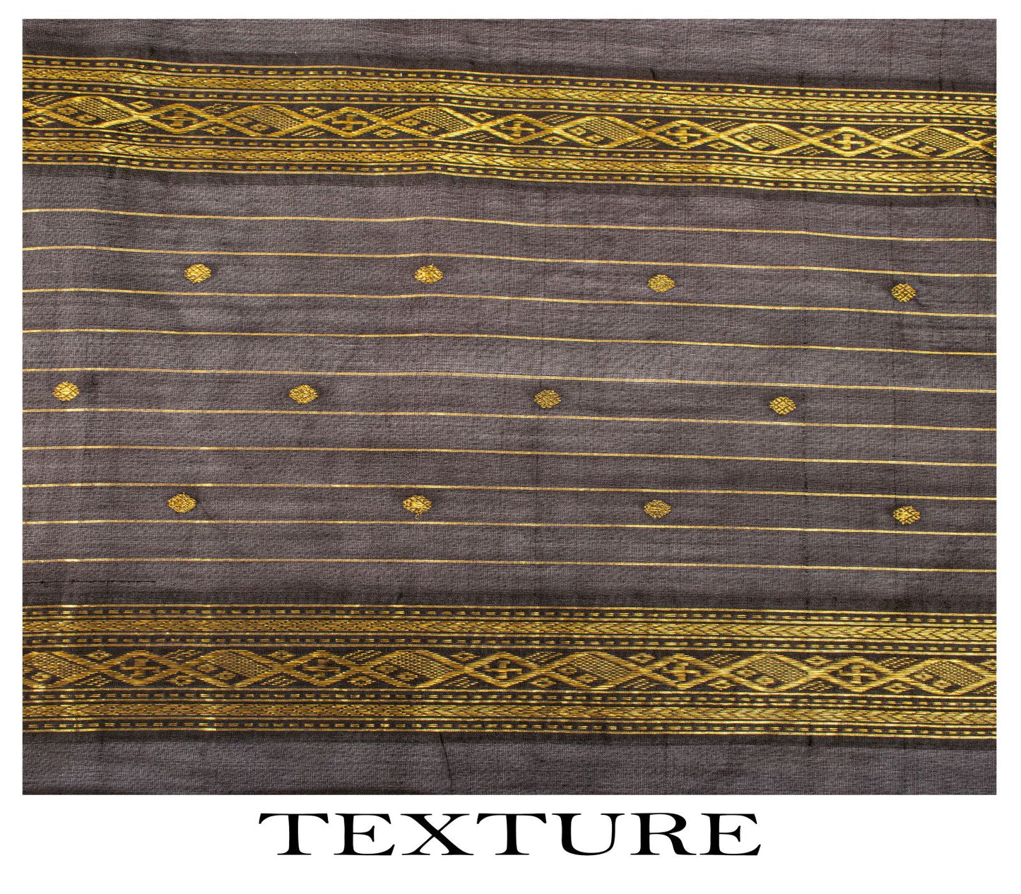 Sanskriti Vintage Black Cotton Silk Dupatta/Stole Chanderi Zari Hand Woven Veil