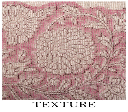 Sanskriti Vintage Dupatta/Stole White Blend Cotton Kota Handblock Kalamkari Veil