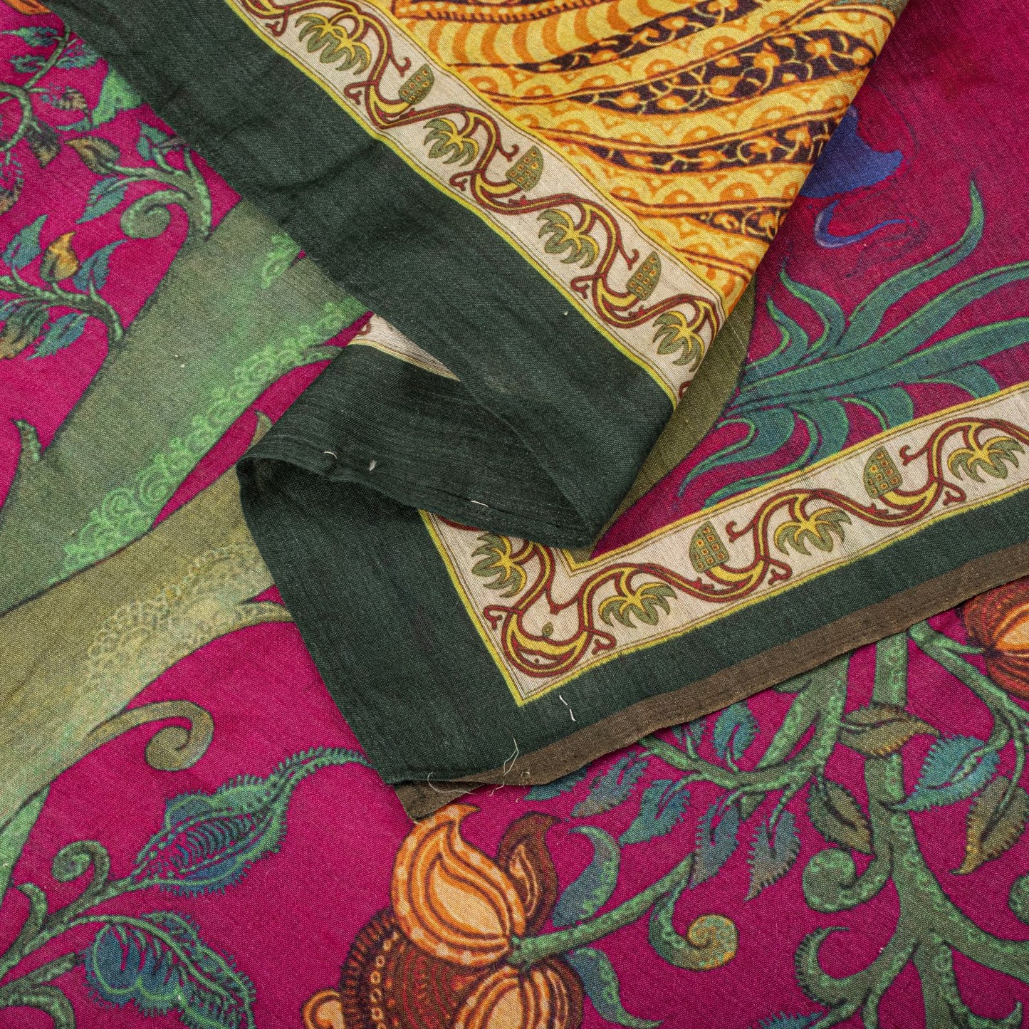 Sanskriti Vintage Dupatta/Stole Pink Pure Cotton Silk Digital Printed Soft Veil