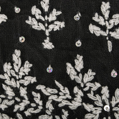Sanskriti Vintage Dupatta/Stole Black Cotton Silk Hand Embroidered Chikankari