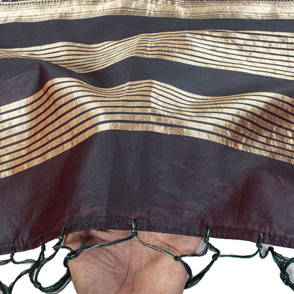 Sanskriti Vintage Dupatta/Stole Red Art Silk Patan Patola Hand Woven Gujrat Veil