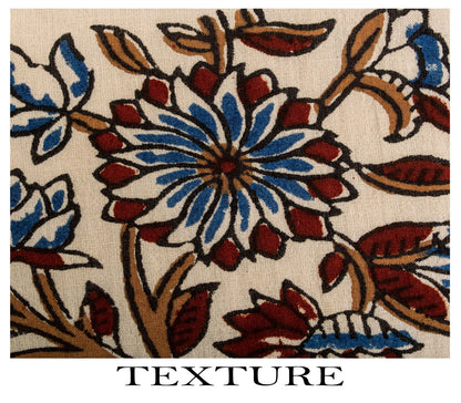 Sanskriti Vintage Dupatta/Stole Brown Pure Cotton Hand Block Printed Kalamkari