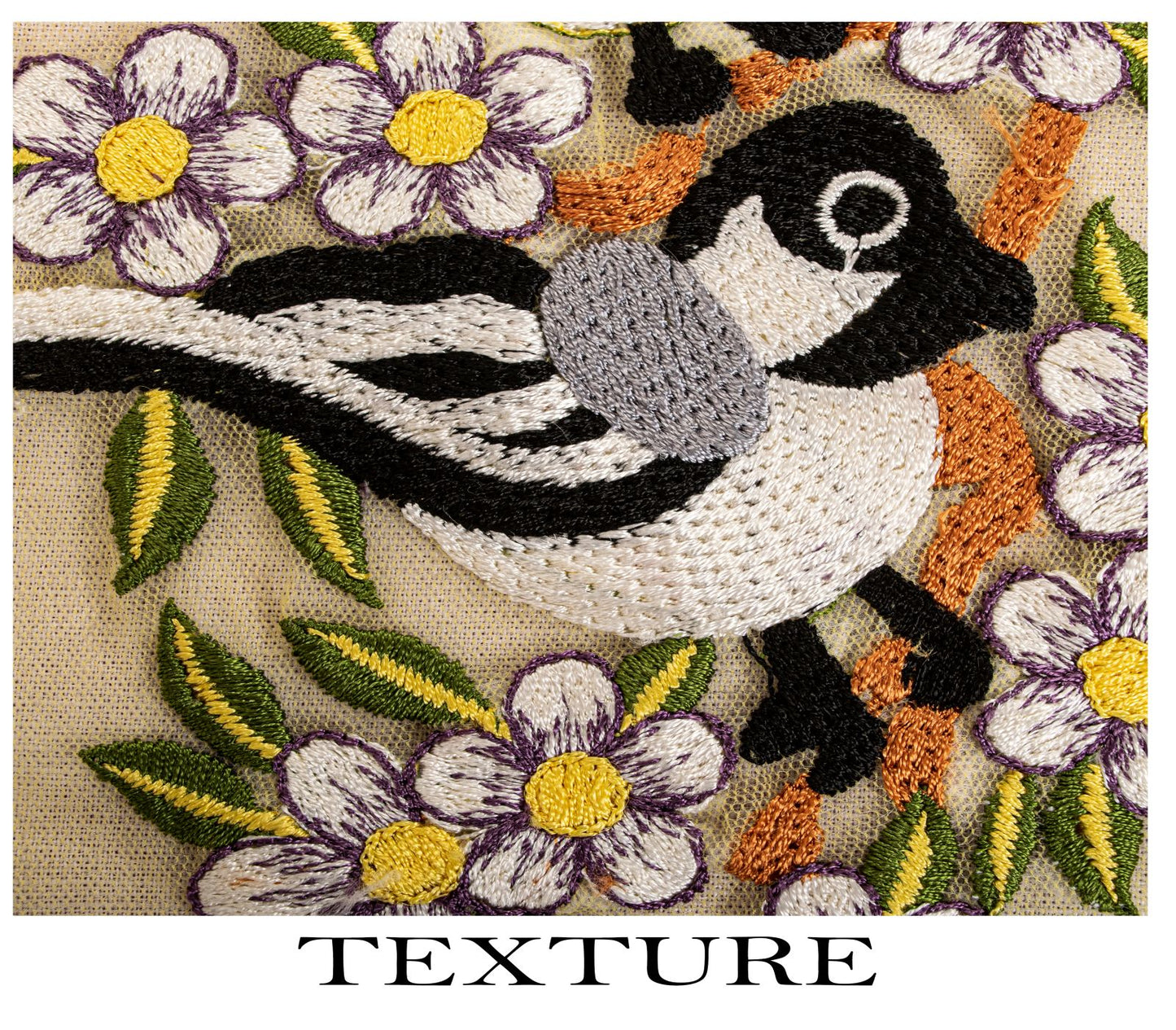 Sanskriti Vintage Dupatta/Stole Yellow Net Hand Embroidered Birds-Lace Work Veil