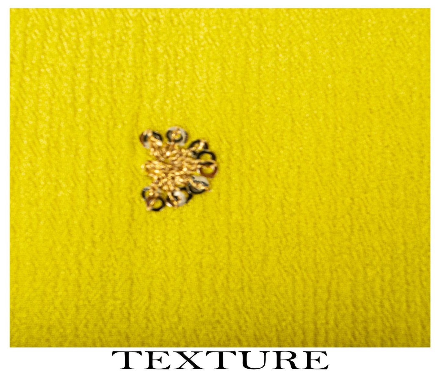 Sanskriti Vintage Dupatta/Stole Yellow Pure Chiffon Embroidered Sequins LaceVeil