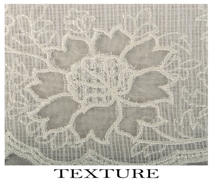 Sanskriti Vintage Dupatta/Stole White Blend Cotton Kota Woven-Embroidered Veil