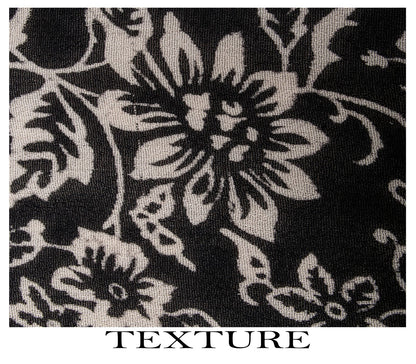 Sanskriti Vintage Dupatta/Stole Black Pure Georgette Printed-Fabric Patch Veil