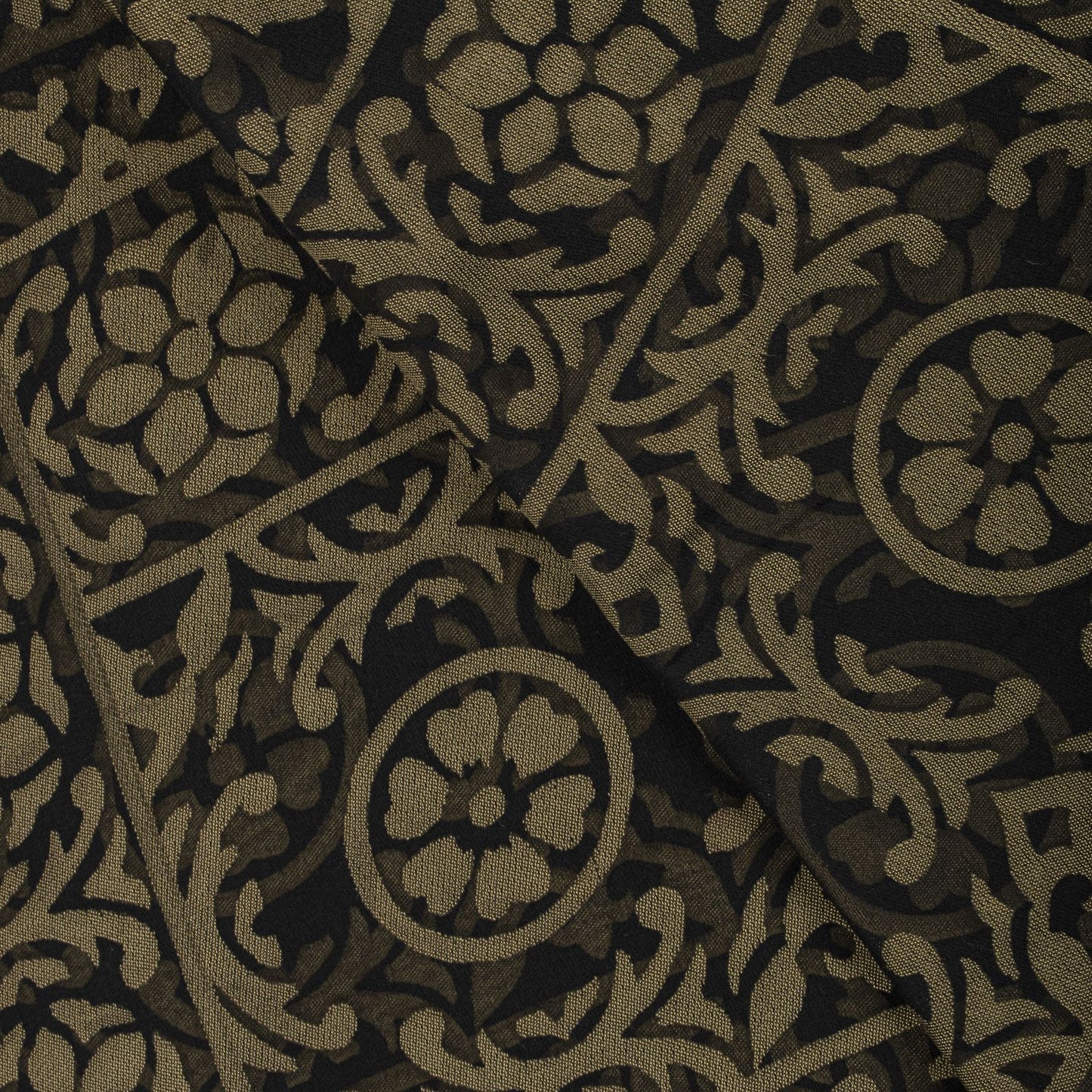 Sanskriti Vintage Dupatta/Stole Black Georgette Brocade Woven Floral Indian Veil