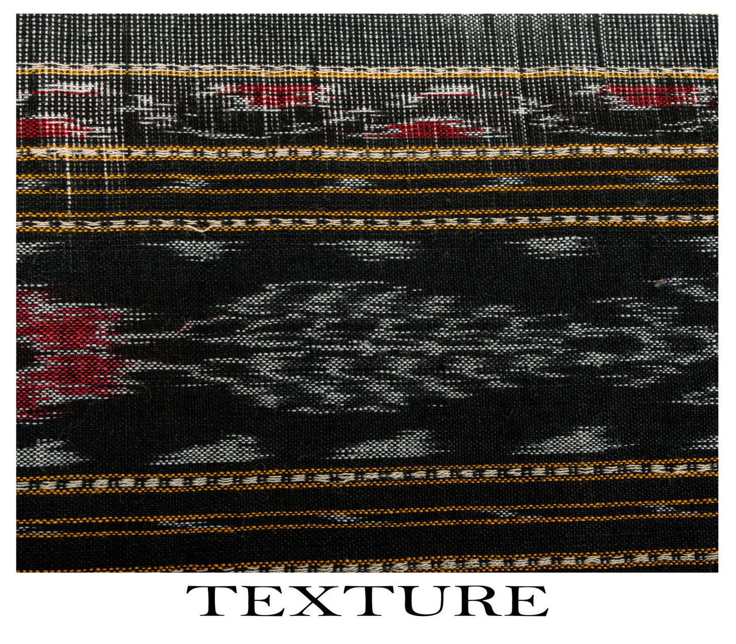Sanskriti Vintage Dupatta/Stole Black-White Pure Cotton Sambhalpuri Hand Woven