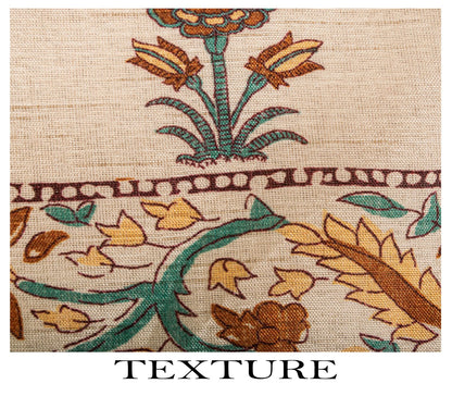 Sanskriti Vintage Dupatta/Stole Off-White Art Silk Sanganeri Style Block Printed
