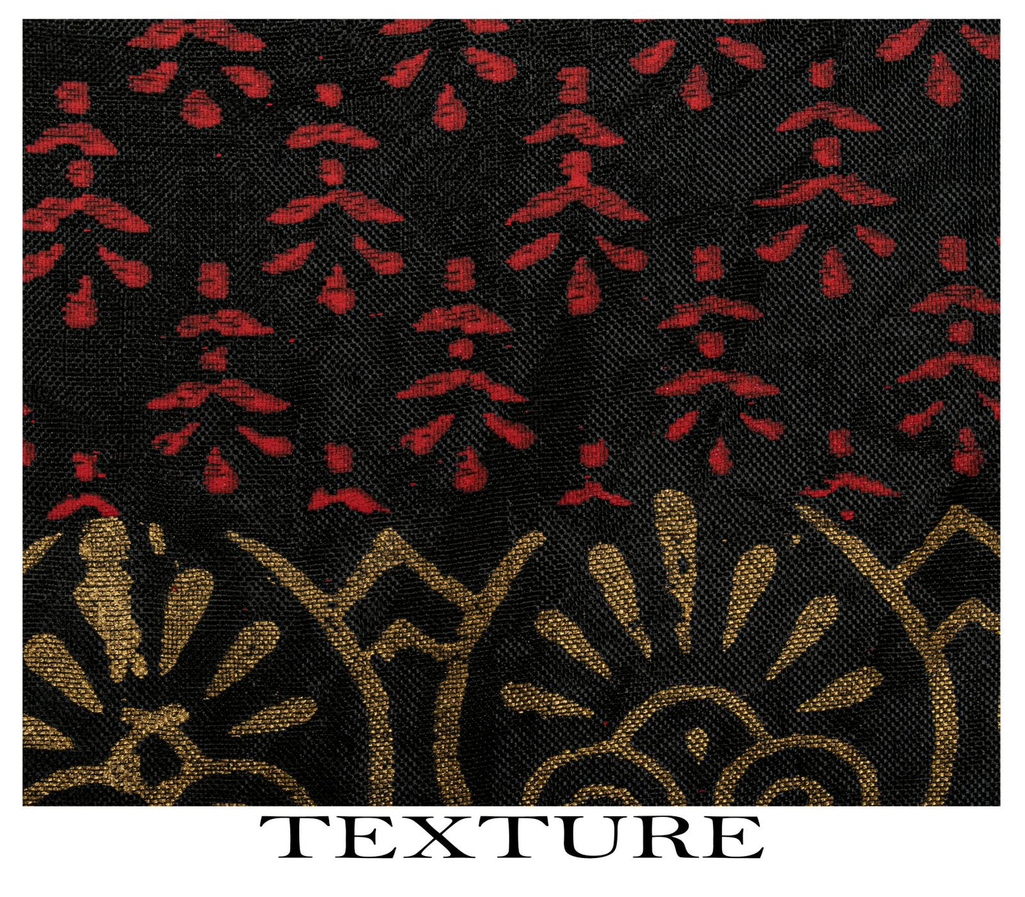 Sanskriti Vintage Dupatta/Stole Black Blend Silk Hand Block Print Floral Veil