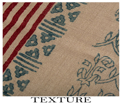 Sanskriti Vintage Dupatta/Stole Silver-Gray Pure Cotton Hand Block Printed Veil
