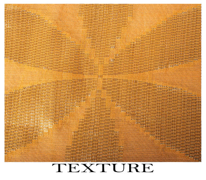 Sanskriti Vintage Dupatta/Stole Yellow Blend Silk Zari Woven Maheshwari SoftVeil