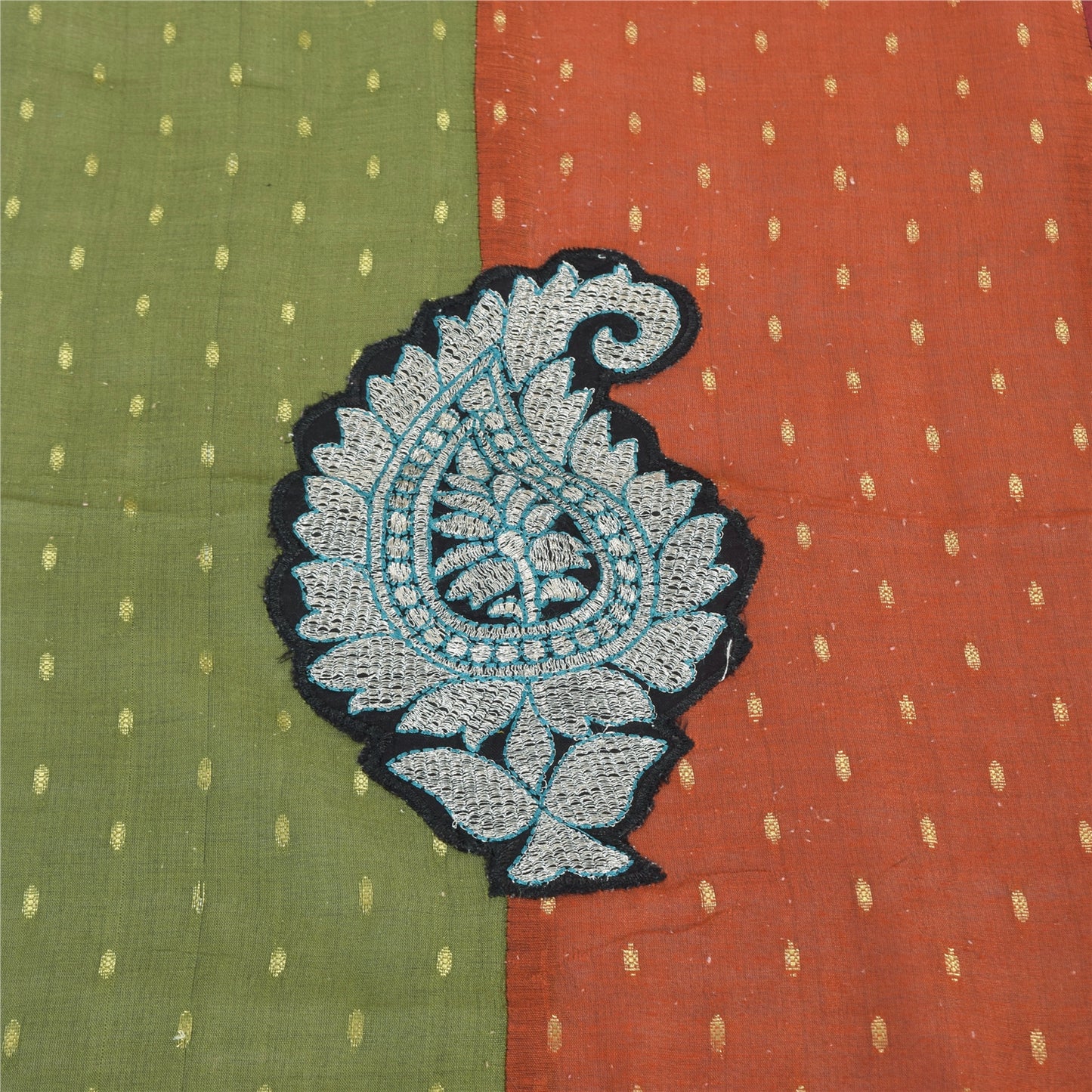 Sanskriti Vintage Art Silk Dupatta: Embroidered Paisley Stole, Woven Multicolor  Indian Heritage Textile Women Traditional Dress