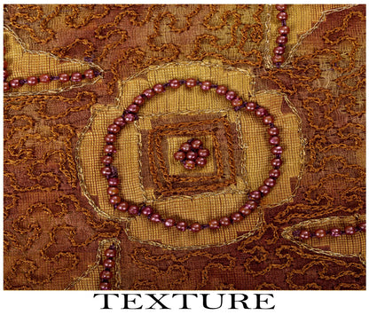 Sanskriti Vintage Hand Beaded-Woven Pure Organza Saree Maroon Sari Craft Fabric
